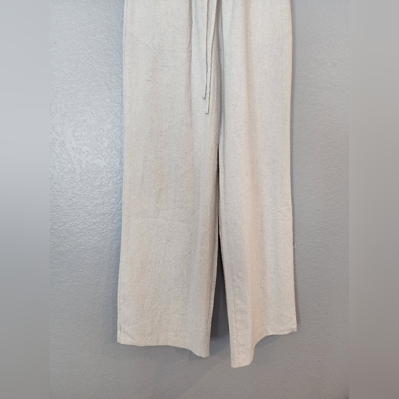 Collared Drawstring Two Piece Pants Set - Picture 14 of 15